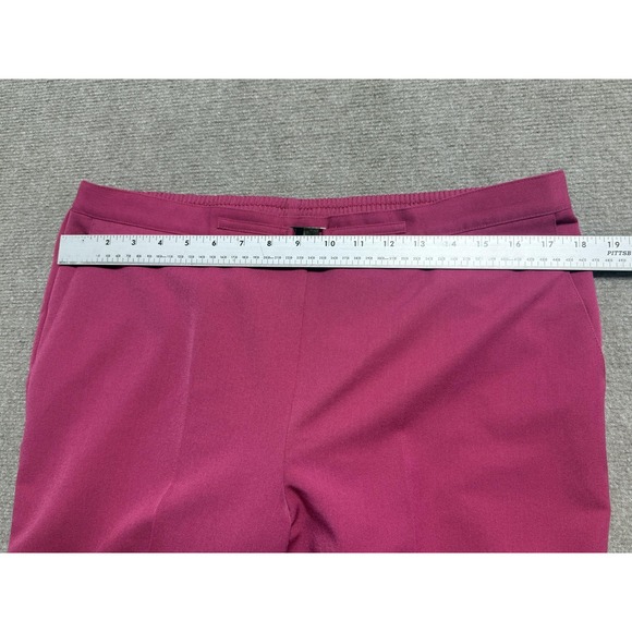 Alfred Dunner 2 Piece Set Top Pants Womens XL Magenta Beaded Neckline Pull On - Picture 13 of 13